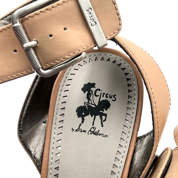 Circus Sam Edelman Y2K Camilla Sandals Chunky Platform in Beige Women’s 9.5 RARE - Picture 15 of 16